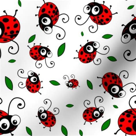 Pre cut red ladybug wings puffs bun baby centerpiece stand or cardstock cutoutsfrom $10.00. Cute Ladybug Pattern - Spoonflower