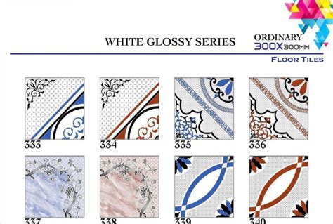 White Glossy Series Ordinary 30x30cm At Rs 175square Meter Ceramic