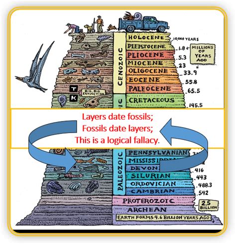 Fossils Date Rock Layers Rock Layers Date Fossils Circular Reasoning Evolution Is A Myth