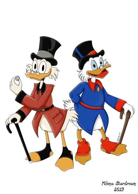 Scrooge Mcduck 2017 And 1987 By Milenastardream On Deviantart