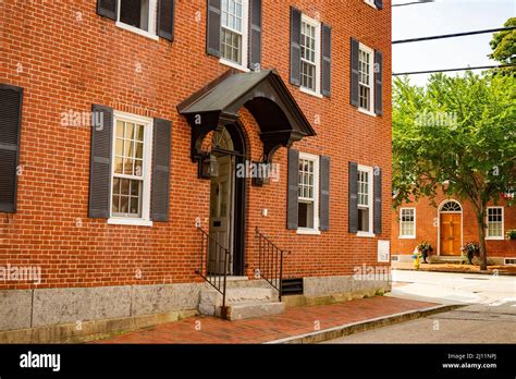 Travel Destination Vintage Red Brick Building Originally Built In