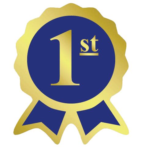 Blue Ribbon First Place Png Clipart Png All