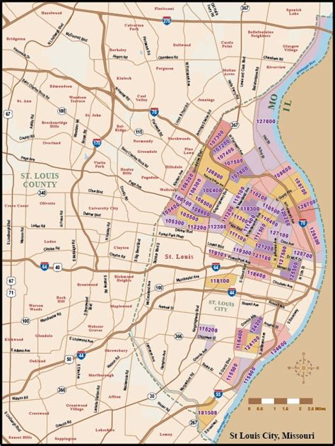 County Map Of St Louis Iqs Executive