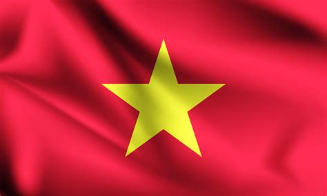 Vietnam 3d Flag With Folds 1228859 Vector Art At Vecteezy