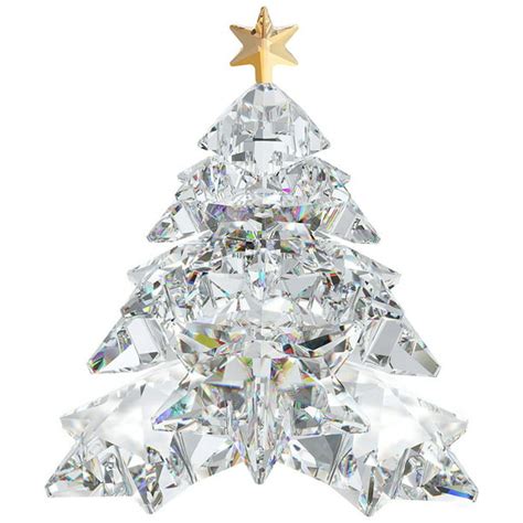 Swarovski Christmas Crystal Figurine Christmas Tree Shining Star