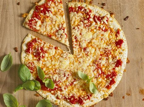 Tortilla Pizza Margherita Recipe Cooking For Children Annabel Karmel