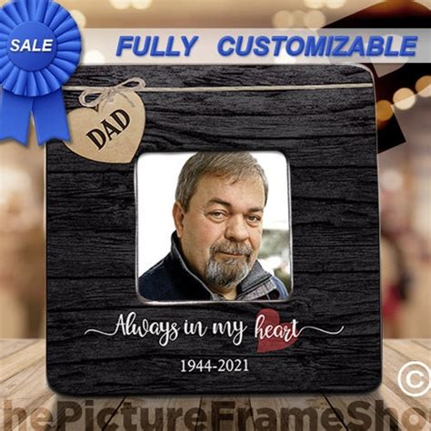 Loss Of Dad T Loss Of Father Memorial Picture Frame Etsy