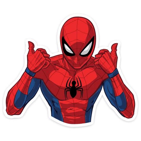 Spider Man Thumbs Up Sticker Sticker Mania