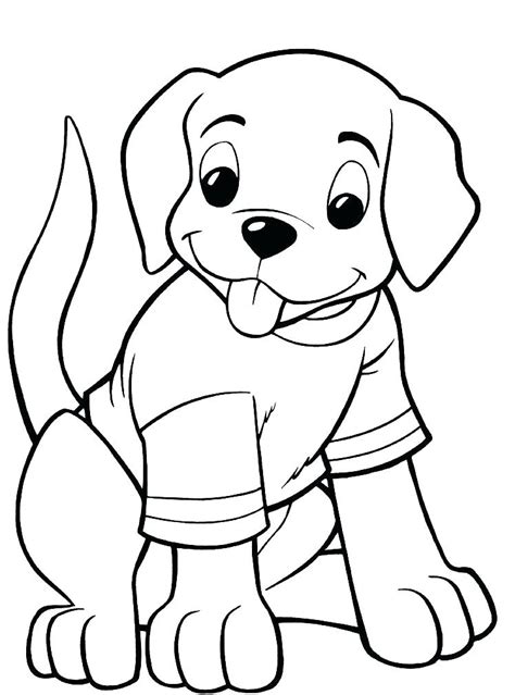 Showing 12 coloring pages related to cute puppies. Easy Puppy Coloring Pages at GetColorings.com | Free ...