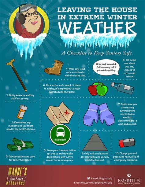 Winter Safety Tips For Seniors Winter Safety Health And Safety