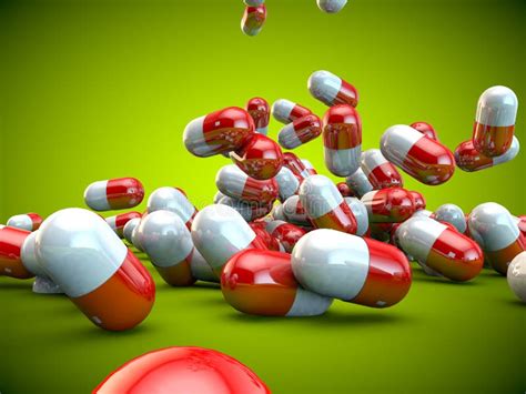 Pill Pills Capsules Medicine Illness Health Stock Illustration