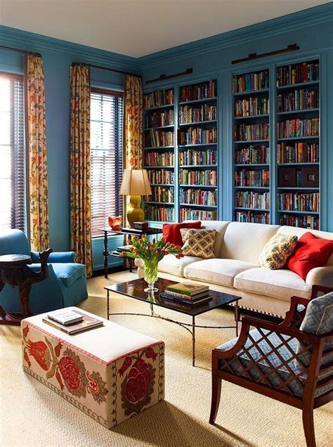 Amazing Bookshelves Decorating Ideas For Living Room 07 Home Library