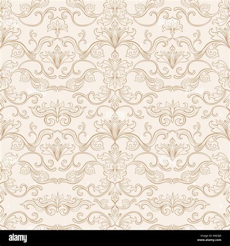 Vintage Flourishes Seamless Pattern In Italian Style For Wallpaper
