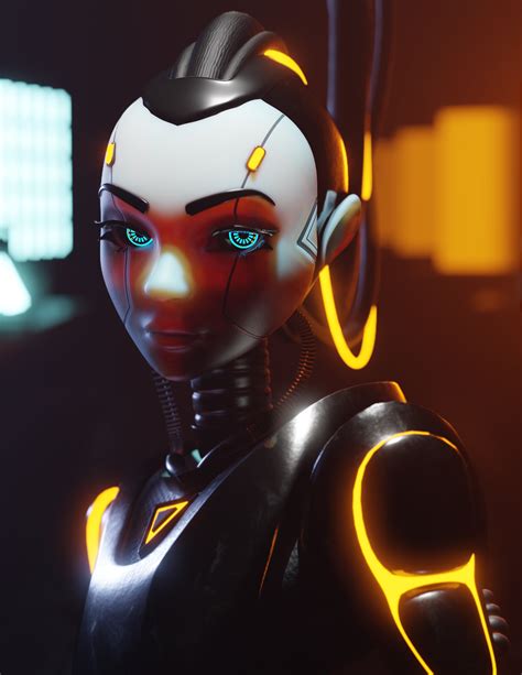 Robot Girl Rblender