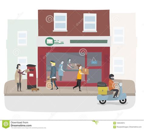 Vector Of People Doing Their Daily Job Stock Vector Illustration Of