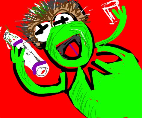 Kermit Ends World Hunger Using Communism Drawception