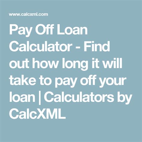 When you sell directly to zillow, we'll buy your house for cash, if it's eligible, and you'll never have to go through the listing process. Pay Off Loan Calculator - Find out how long it will take ...