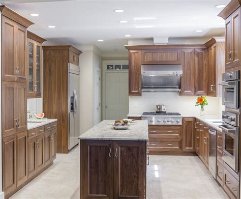 Elmwood Cabinetry Walnut Cabinets Transitional Kitchens Walnut