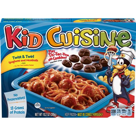 Kid Cuisine Twist And Twirl Spaghetti And Meatballs Frozen Meal With Corn