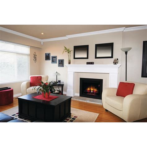 These types of stoves generally operate more efficiently than gas stoves and, depending on your location, might be cheaper to run. 26 in. Electric Fireplace Insert with Flush-Mount Trim Kit ...