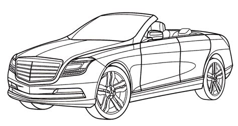 Free pdf generator and print ready. Mercedes Coloring Pages to download and print for free
