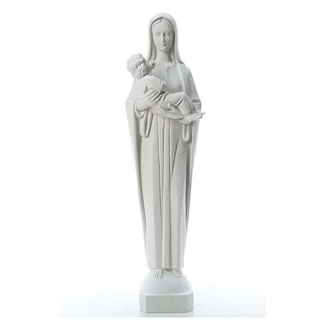 Virgin Mary And Baby Jesus 115 Cm Reconstituted Marble Statue Online