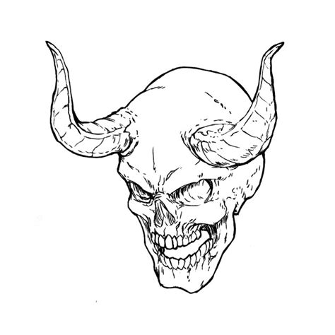 Demon Skull Drawing At Explore Collection Of Demon