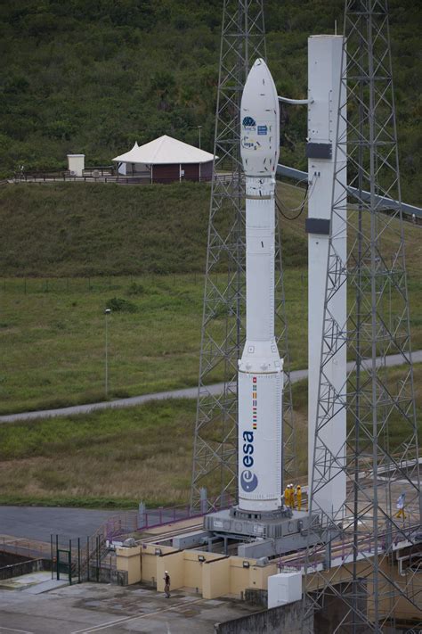 Inaugural Vega Rocket Poised At Europes South American Spaceport
