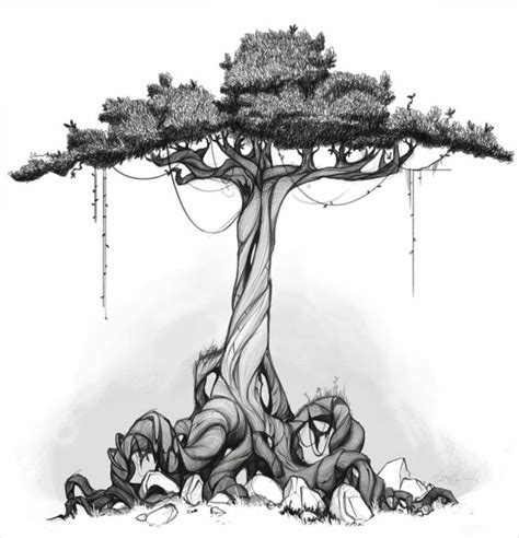 Le vocabulaire des formes permet à l'enfant de réussir tous ses dessins. 1001 + idées pour dessiner un arbre merveilleux avec exemples | Dessin arbre, Dessin arbre de ...