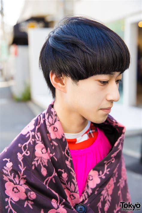 Harajuku Guy In Pink Comme Des Garcons Homme Plus And Tricot Street Style