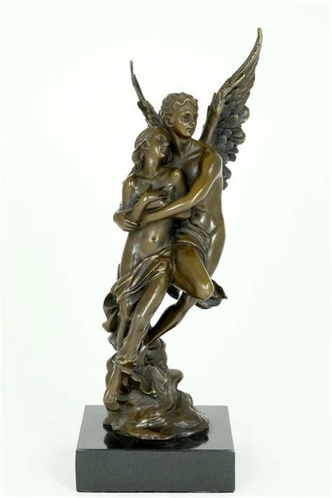 Cupid And Psyche Statue Mythology Bronze Sculpture By Yourbronze