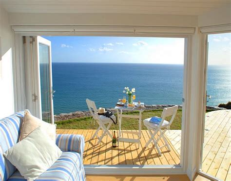 Beach House With An Ocean View At The Edge Whitsand Bay Cornwall