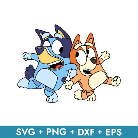 Bluey And Bingo Svg Bluey Svg Cartoon Svg Png Eps Dxf In Inspire