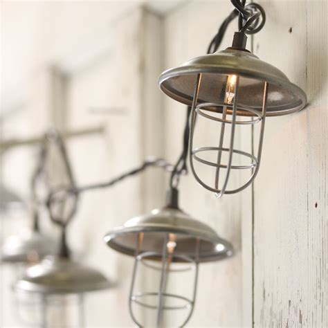 Industrial Lantern String Lights On Sale Home Decor