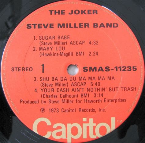 Steve Miller Band The Joker Vinyl Lp Canadian Pressing Record