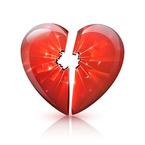 Red Glossy Broken Glass Heart Icon 478792 Vector Art At Vecteezy