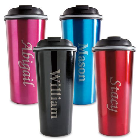 Personalized name meaning cocoa & coffee mugs are great gifts that will be remembered and used regularly for years to come. Personalized Double-Wall Stainless Steel Travel Mugs ...