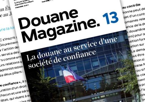 Douane Magazine Portail De La Direction Générale Des Douanes Et