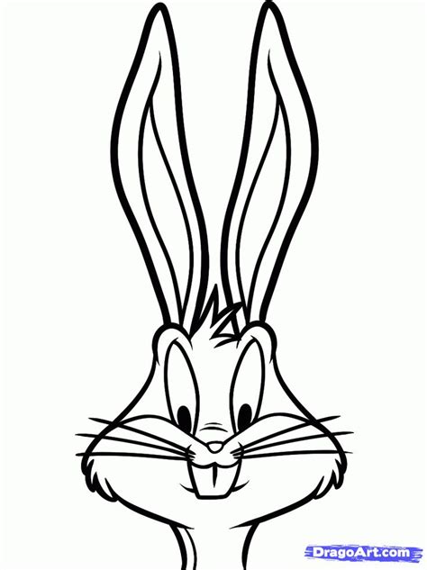 Step 6 | Bugs bunny drawing, Bugs drawing, Bunny drawing
