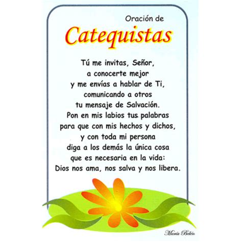 Oraci N De Catequistas Frases Para Catequistas Catequista Catequesis