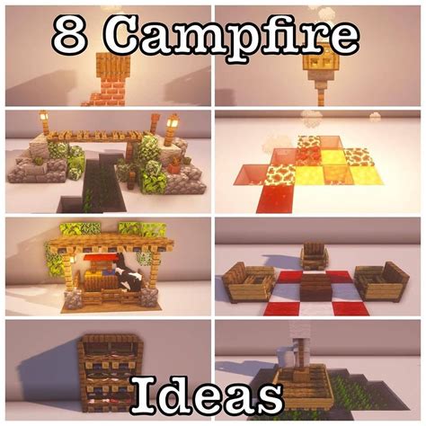 2 656 Likes 15 Comments Minecraft Guide Mcraftguide On Instagram “[8 Campfire Ideas