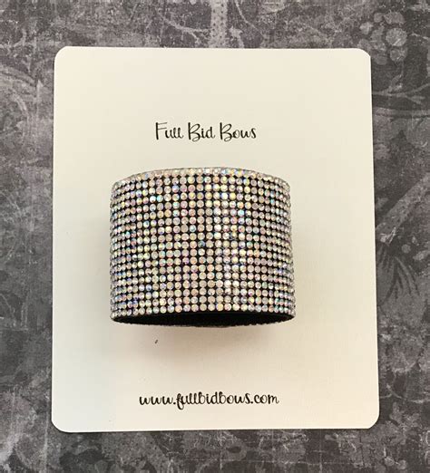 Full Bling Rhinestone Ponytail Cuff Multiple Sizes And Colors Etsy