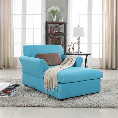 Mobilis Large Classic Linen Fabric Living Room Chaise
