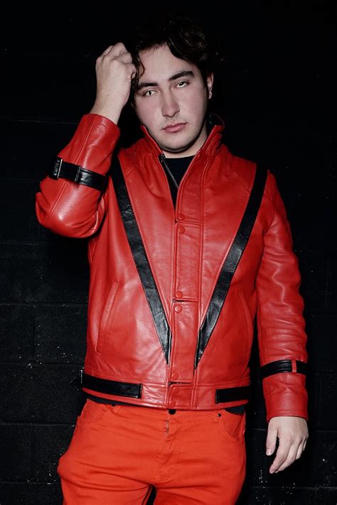 Mens Thriller Michael Jackson Red Leather Jacket ShopperBoard