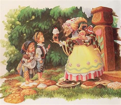 Hansel And Gretel And Witch Fairytale Art Fairytale Illustration