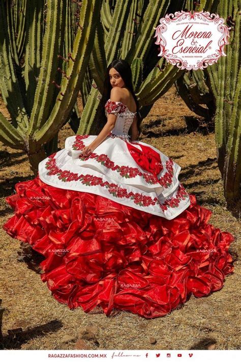 Ruffled Floral Charro Quinceañera Dress Ragazza Mv17 117 In 2021