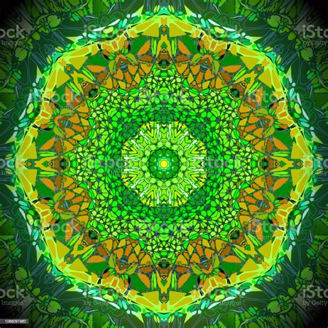 Abstract Multicolor Kaleidoscope Texture Background Stock Illustration
