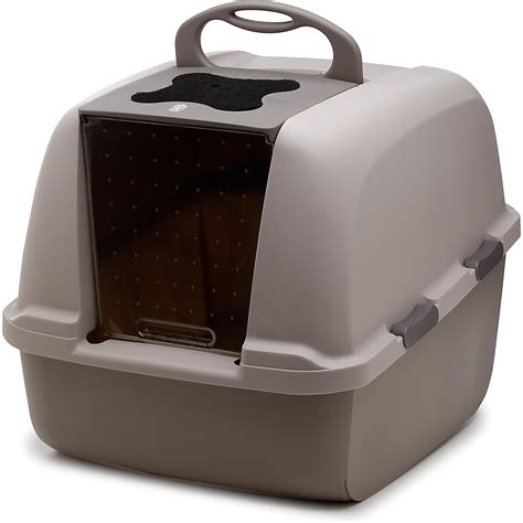 Upc 022517506950 Hagen Catit Jumbo Hooded Litter Box In Gray 22 L X