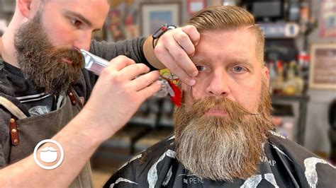 This military haircut involves trimming the top of your head down to a number 3, and clipping this cut works wonders for anyone with a receding hairline, as the resulting shape really does give a tough. Veteran Gets Transformational Beard Trim & Haircut | The ...