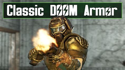 Classic Doom Armor Mod Fallout 4 Mod Review Youtube
